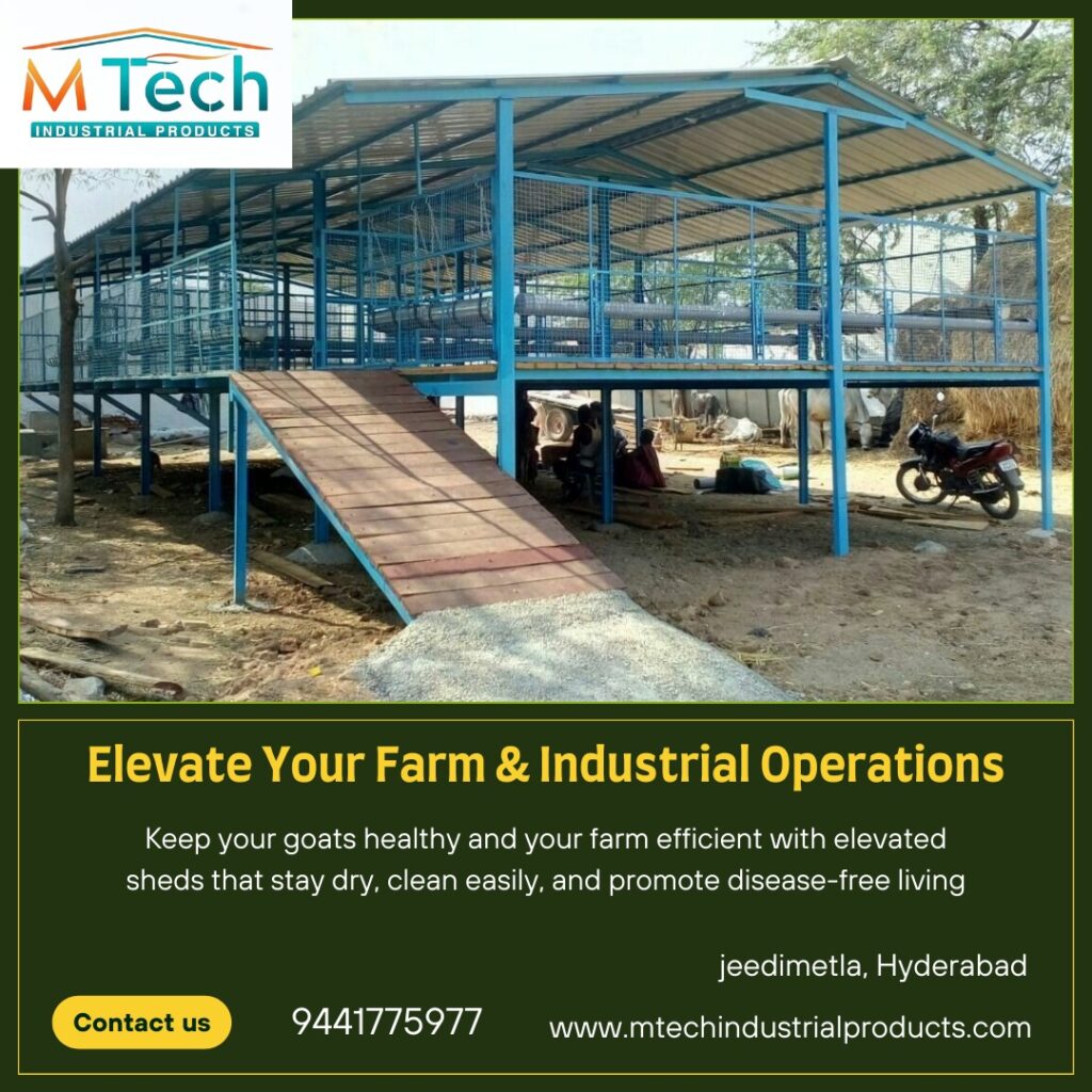 Tubular Goat Shed Fabrication in Hyderabad