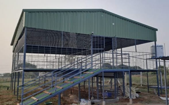 Ventilated cattle shed manufacturers in Telangana