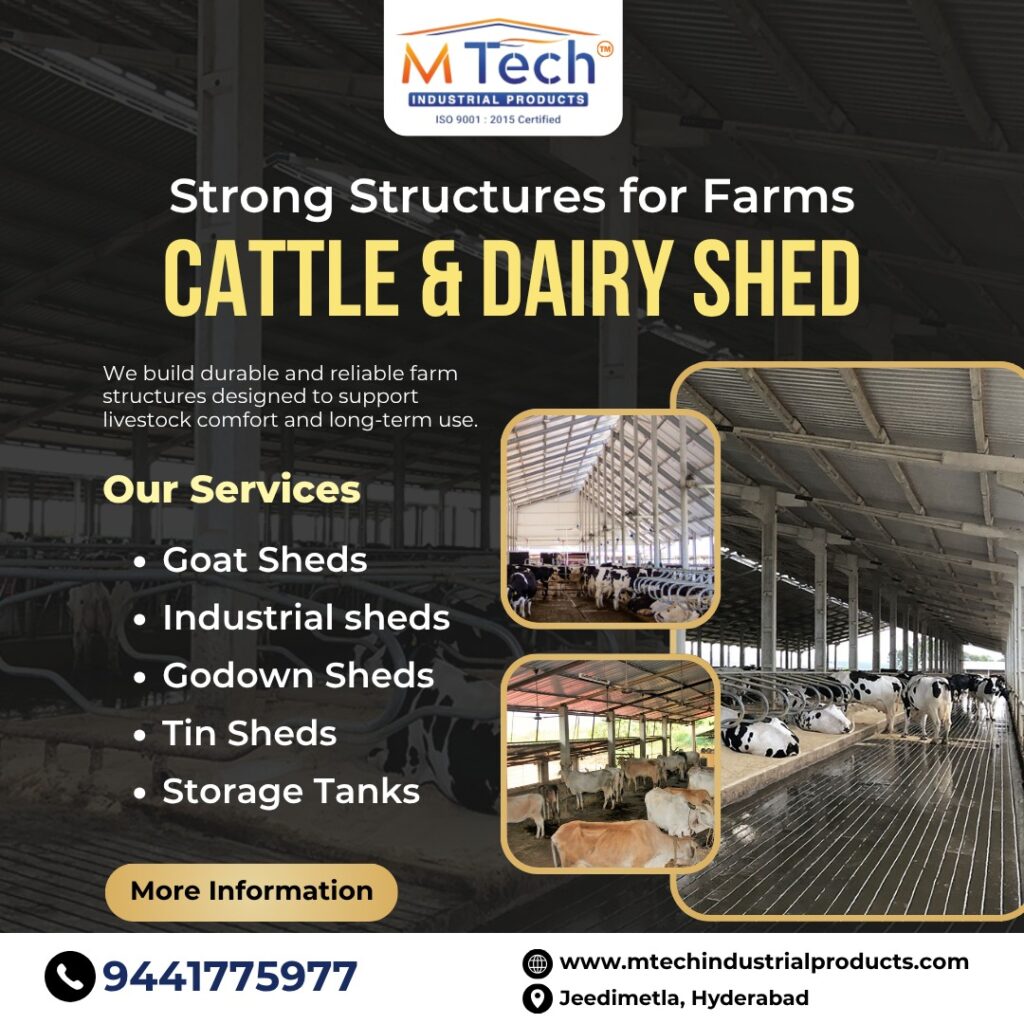 Cattle Shed Manufacturers in Hyderabad with Installation