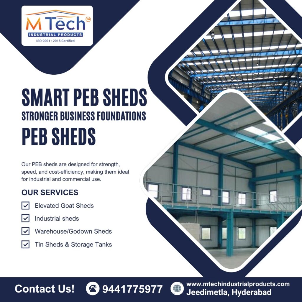 Pre Engineered Tin Sheds Manufacturers in Andhra Pradesh | Mtech