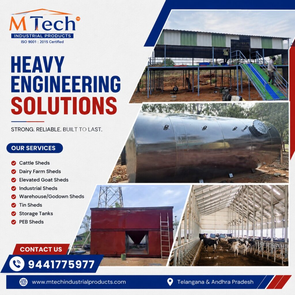 MS and SS Storage Tank Manufacturers in Andhra Pradesh | Mtech