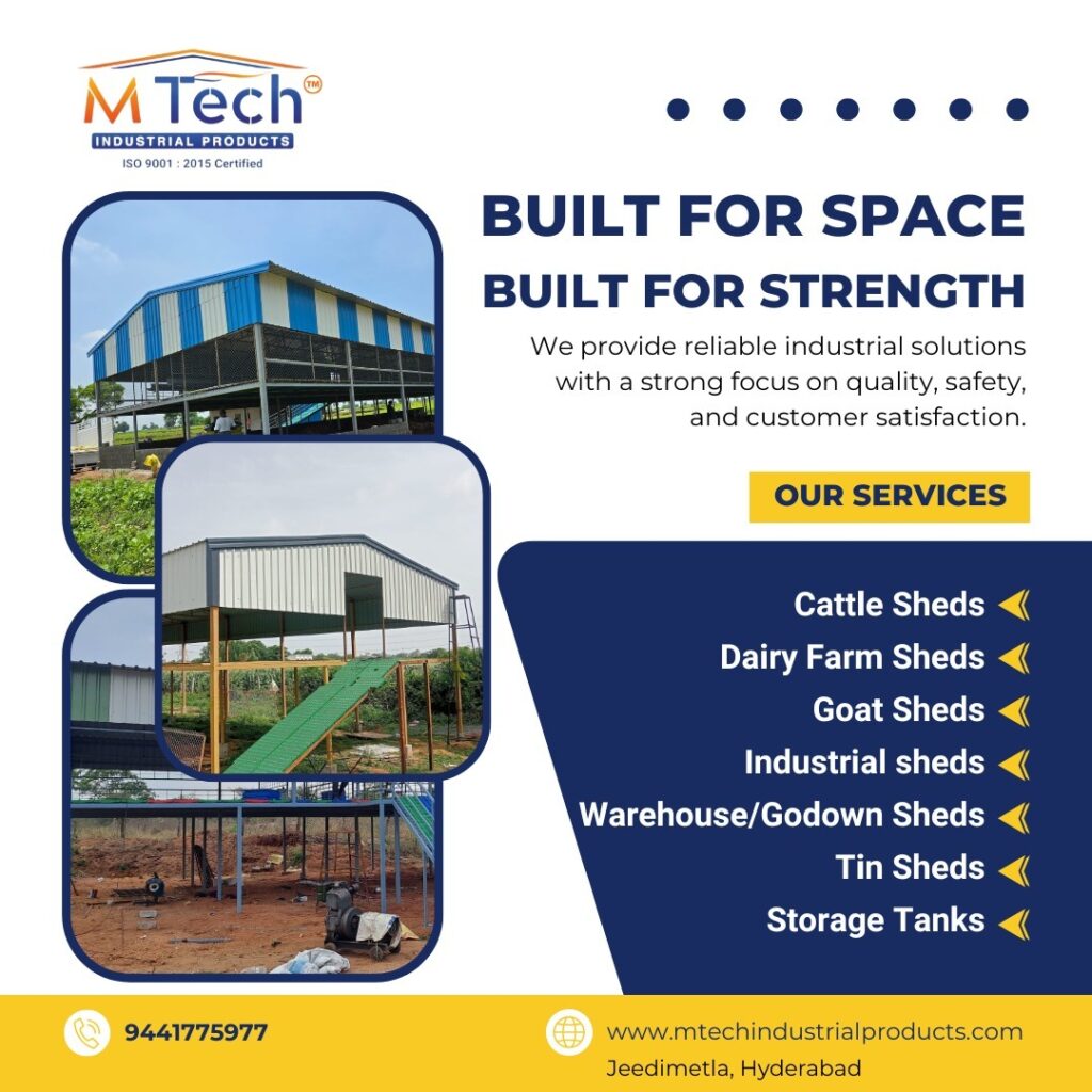 Elevated Goat Shed Manufacturers in Telangana and Andhra Pradesh | Mtech