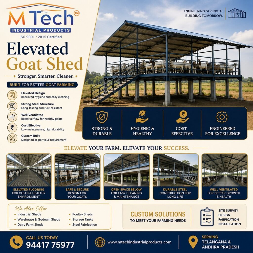 Elevated Goat Shed Installation Services in Hyderabad