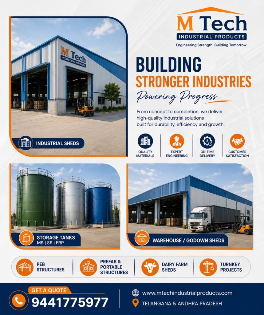 Strong Industrial Warehouse Construction Services in Hyderabad