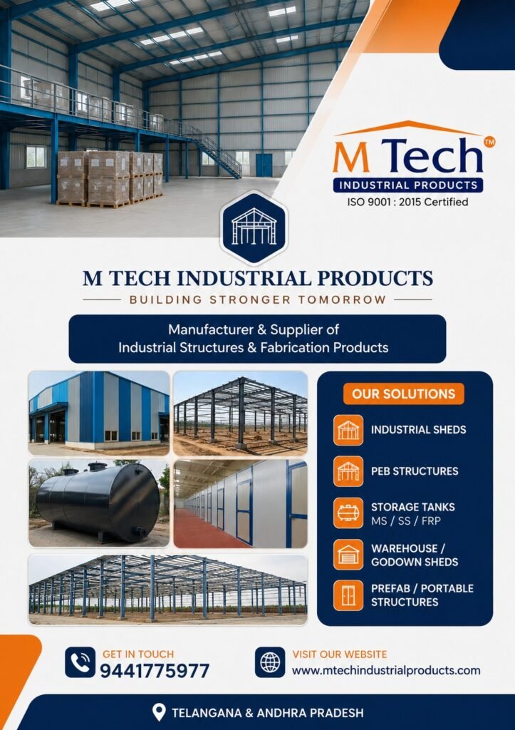 Best Industrial Products Warehouse Construction Services in Hyderabad